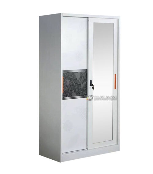 2 DOOR METAL WARDROBE